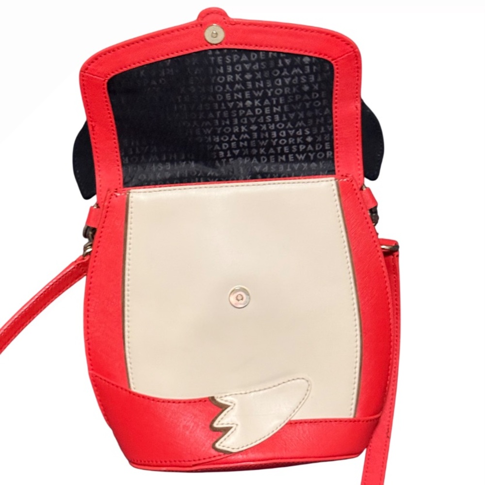 Kate Spade Fox Blaze A Trail Novelty Rare Leather Crossbody Bag - Picture 6 of 13